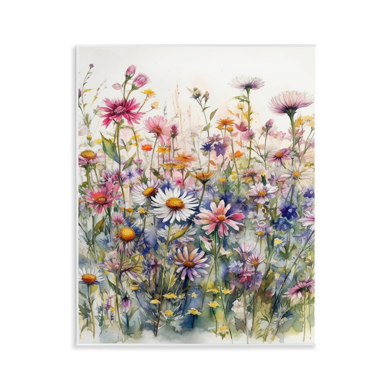 Stupell Industries Assorted Wild Flowers Wall Plaque Art Design by Ryley Gray